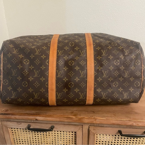 Authentic LV Louis Vuitton Monogram Keepall 50 travel duffel bag tote - Picture 4 of 15